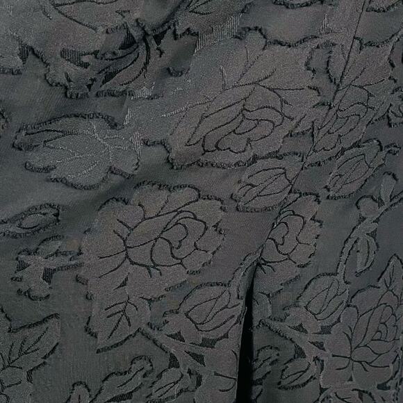 Lulus Lovely for Today Black Floral Burnout Mock Neck Jumpsuit - Picture 4 of 12